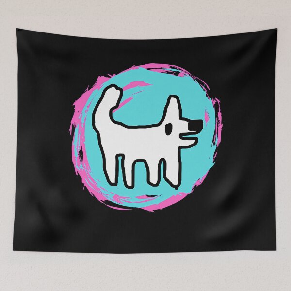 Item preview, Happy Dog Crappy Dog Swirly Sticker Fun designed and sold by yoyogoda.