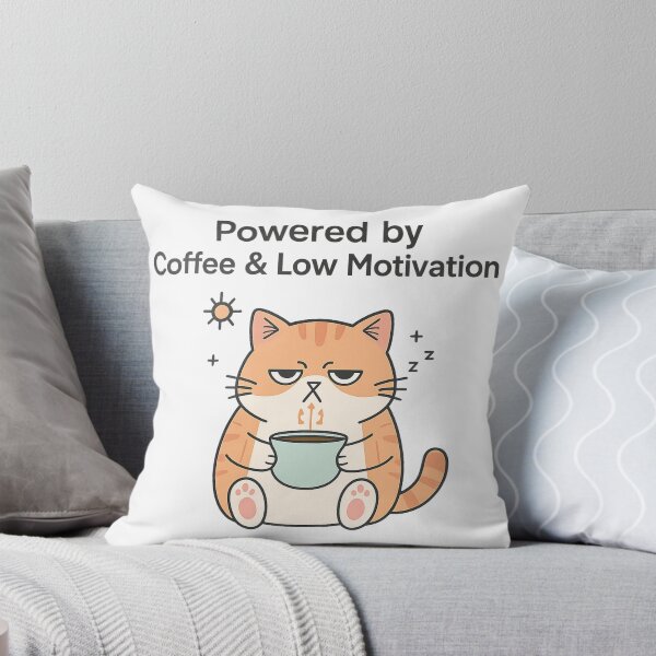 Item preview, Grumpy Cat holding coffee designed and sold by Little Lessons.