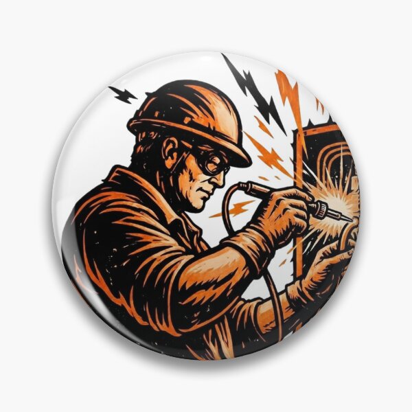 Item preview, Vintage Woodcut Electrician Worker Graphic designed and sold by LightPrintsCo.