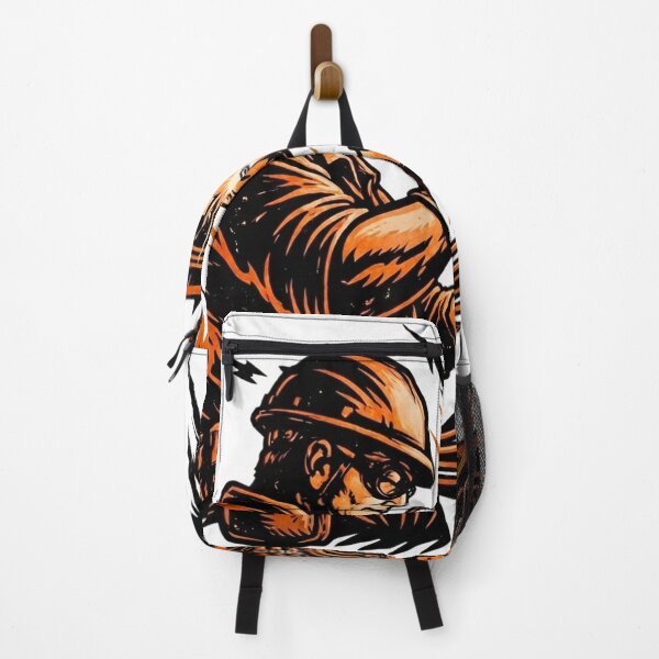 Item preview, Vintage Woodcut Electrician Worker Graphic designed and sold by LightPrintsCo.