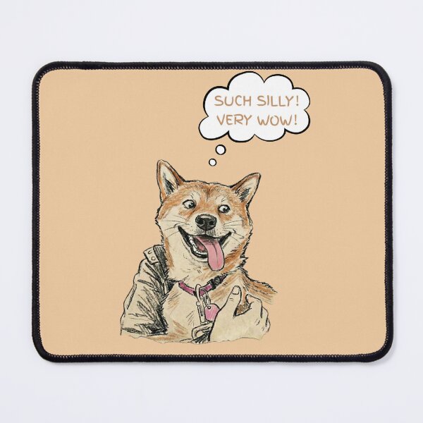 Item preview, Such Silly Very Wow - Derpy Shiba Inu Doge Meme Sketch designed and sold by Shibupi.
