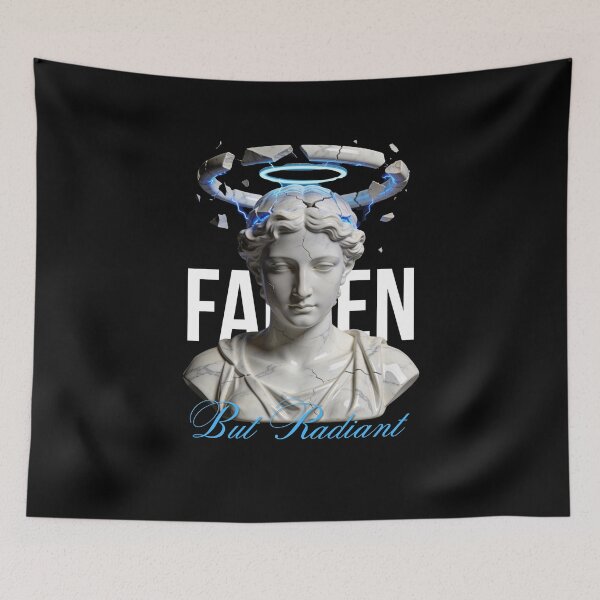 Item preview, Fallen But Radiant – Angel Greek Statue Aesthetic Art designed and sold by Marble Void.