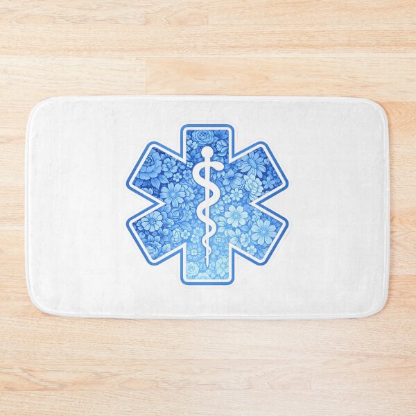 Item preview, Blue Floral Star of Life Sticker designed and sold by TheSashScene.