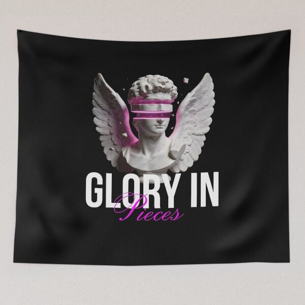 Item preview, Glory in Pieces – Broken Angel Statue Aesthetic Art designed and sold by Marble Void.