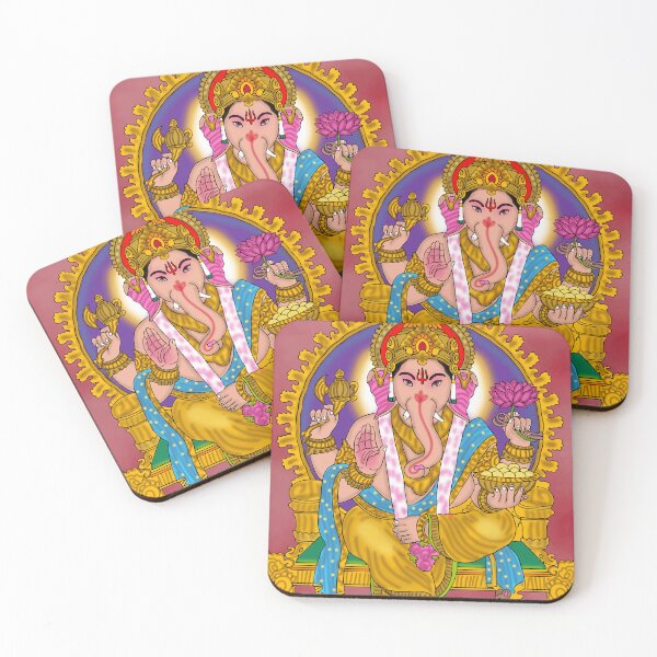 Item preview, Sacred Ganesha Illustration – Hindu Elephant Deity Artistic Design designed and sold by Harshit_Digital_Arts.