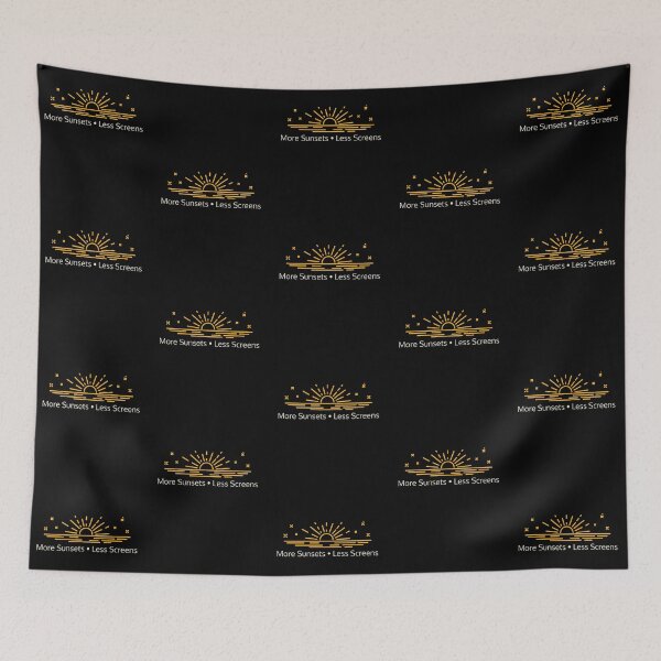 Item preview, More Sunsets Less Screens Living Simple  designed and sold by Sachie's Studio.