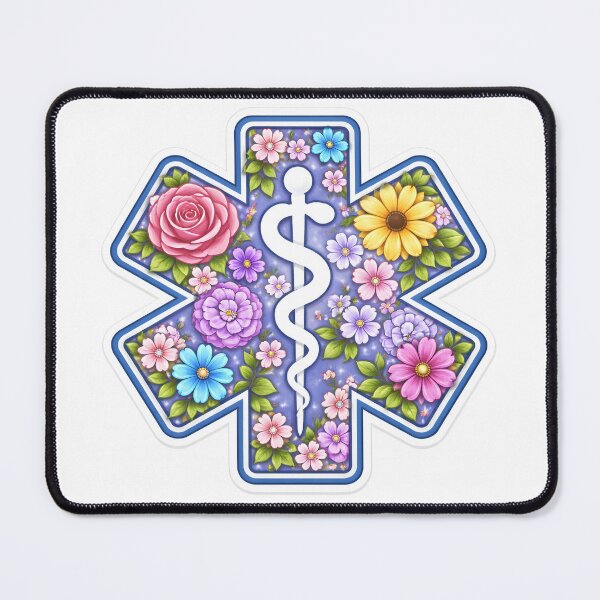 Item preview, Colorful Floral Star of Life Sticker designed and sold by TheSashScene.