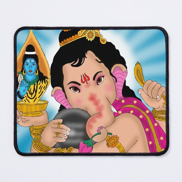 Item preview, Lord Ganesha Spiritual Artwork – Symbol of Wisdom and Prosperity designed and sold by Harshit_Digital_Arts.