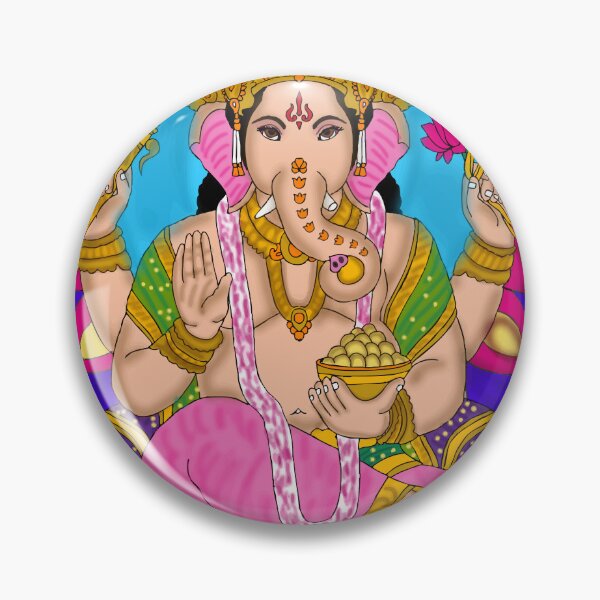 Item preview, Artistic Lord Ganesha Design – Divine Hindu God Illustration designed and sold by Harshit_Digital_Arts.