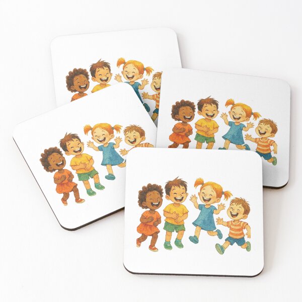 Item preview, Cute Multicultural Children Friendship Art designed and sold by Adappai.