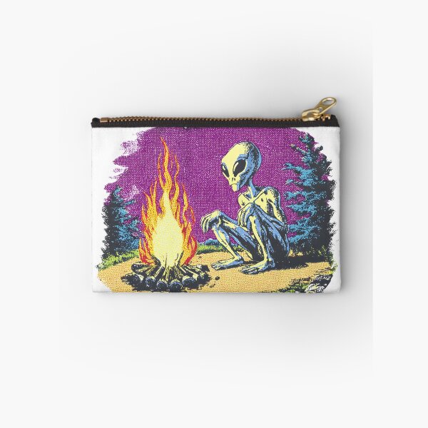Item preview, Alien Pop Art Campfire — Cute Sci-Fi Cartoon Sticker ?? designed and sold by vambrosio15.
