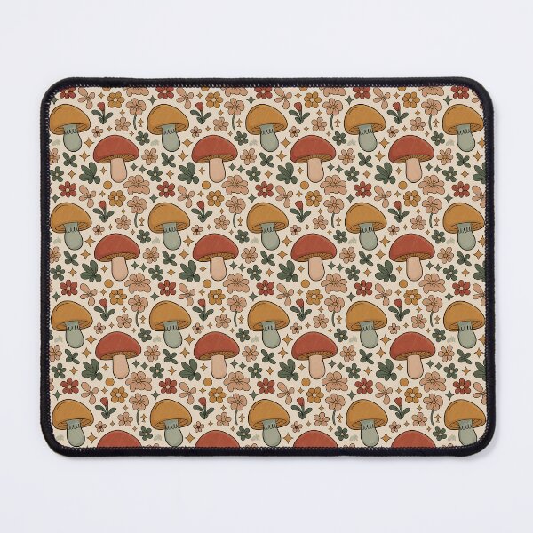 Item preview, Groovy Retro Mushroom Pattern designed and sold by Victoria Riabov.