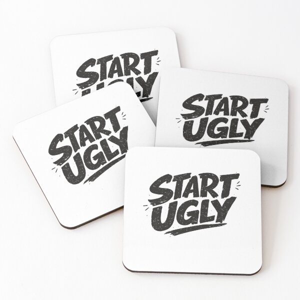 Item preview, Start Ugly Motivational Typography designed and sold by jgvisualarts.