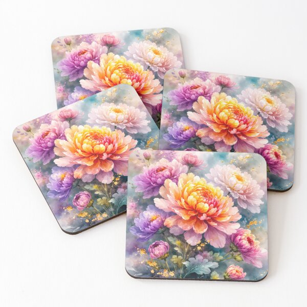 Item preview, Chrysanthemum Mums Flowers designed and sold by scicilysimonee.