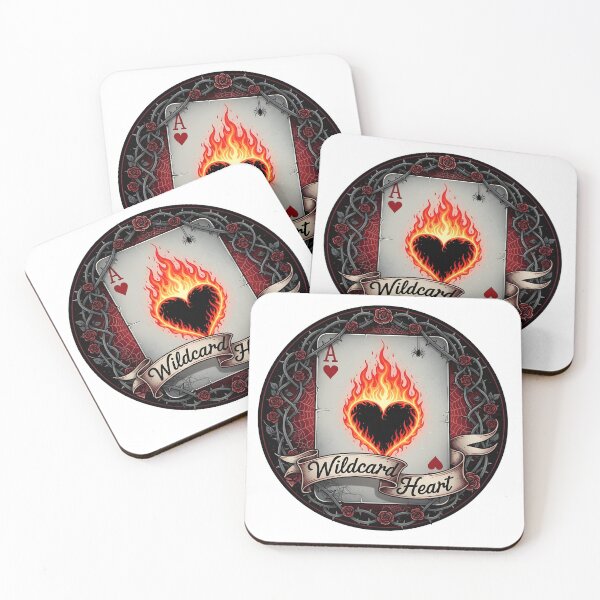 Item preview, Wildcard Heart – Gothic Flaming Ace of Hearts Design designed and sold by CrimsonChords.