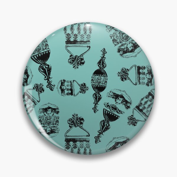 Item preview, Antique Furniture Decorations Scatter Black & Teal designed and sold by Digitalmyth's Designs.