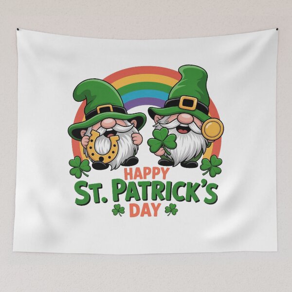 Item preview, Cute Lucky Gnomes and Rainbow St. Patrick’s Day designed and sold by QuiteOrbit.