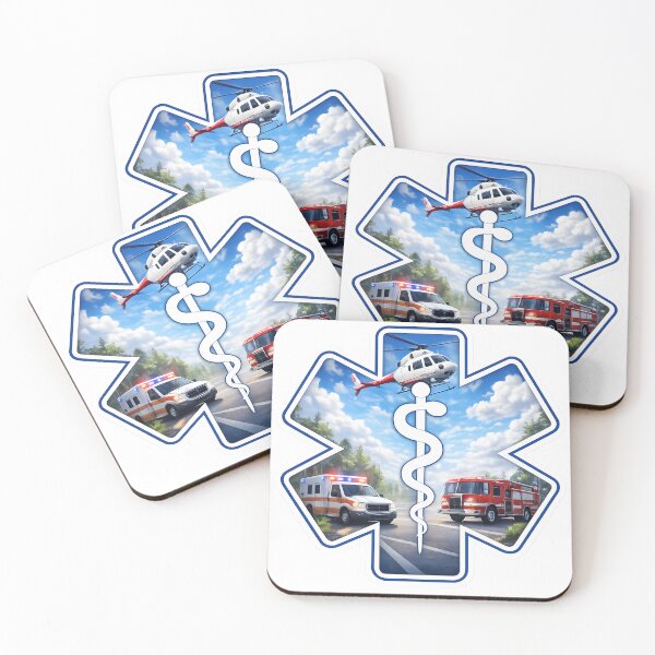 Item preview, MS Star of Life Emergency Response Sticker designed and sold by TheSashScene.