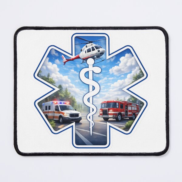 Item preview, MS Star of Life Emergency Response Sticker designed and sold by TheSashScene.