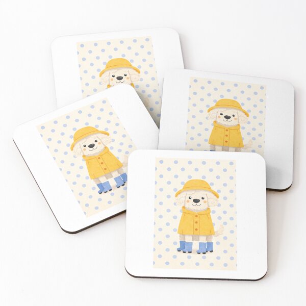 Item preview, Cute Puppy in Yellow Raincoat designed and sold by The Printable Playroom.