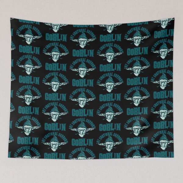 Item preview, My Emotional Support Goblin – Teal Dark Fantasy Goblincore T-Shirt designed and sold by AreKreative.
