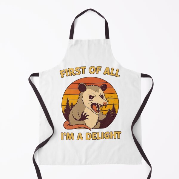 Item preview, First Of All I'm A Delight, Sarcastic Angry Opossum designed and sold by LuveraxArt.