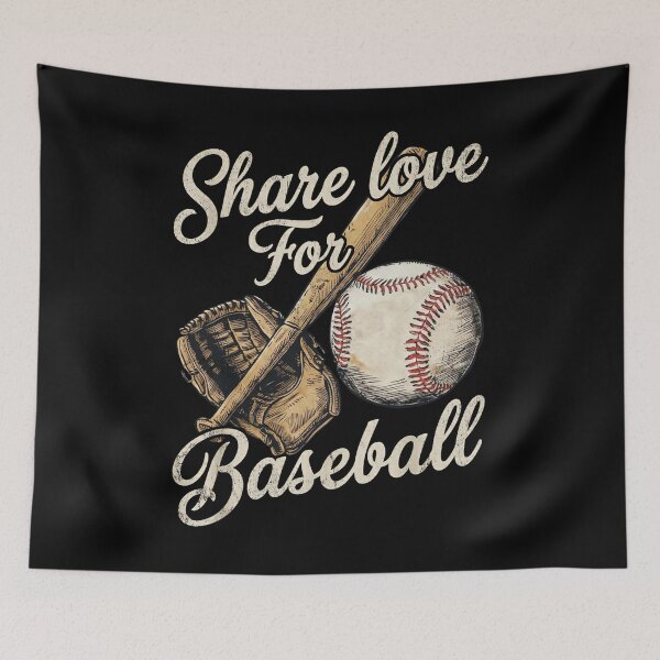 Item preview, Share Love For Baseball Vintage Tee designed and sold by KIROSALS.