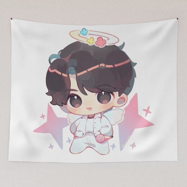 Item preview, Jungkook chibi adorable angel designed and sold by loveiscosmic.