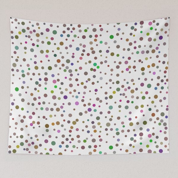 Item preview, Colorful Confetti Dots on White - Rainbow Abstract Polka Pattern designed and sold by TheArtOfTreble.