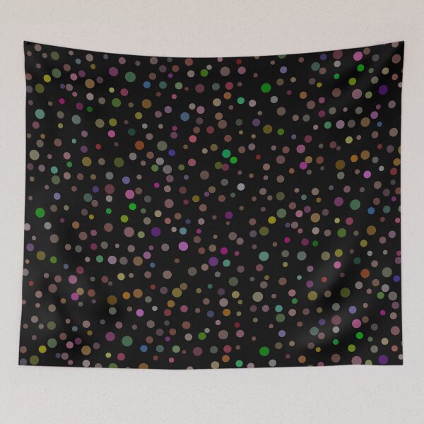 Item preview, Colorful Confetti Dots on Black - Rainbow Abstract Explosion Pattern designed and sold by TheArtOfTreble.