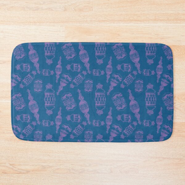 Item preview, Antique Furniture Decorations Scatter Purple on Blue designed and sold by Digitalmyth's Designs.