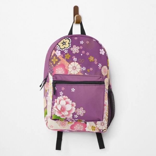 Item preview, Japanese Floral Pattern on Purple designed and sold by Sanagiatelier.