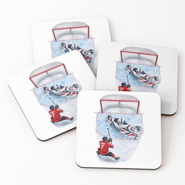 Item preview, Ice Hockey Game Action Goalie Save Player Shot designed and sold by SofenArt.