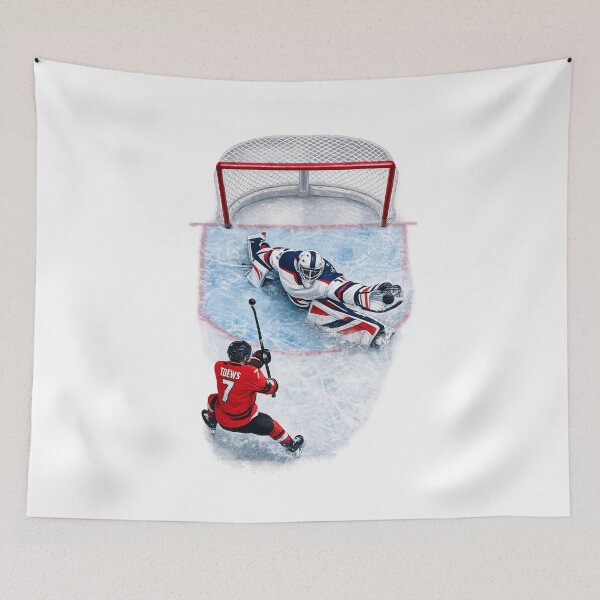 Item preview, Ice Hockey Game Action Goalie Save Player Shot designed and sold by SofenArt.