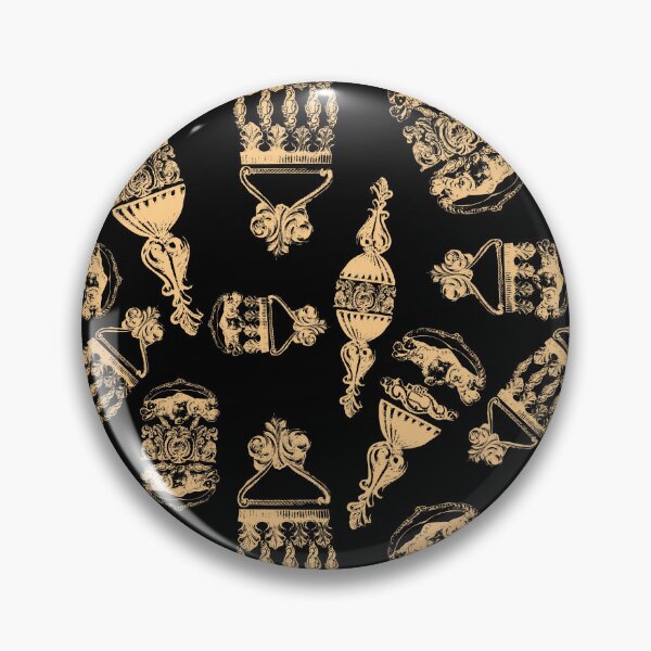 Item preview, Antique Furniture Decorations Scatter Gold on Black designed and sold by Digitalmyth's Designs.