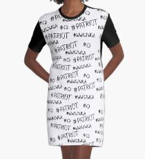 Hashtag - #Patriot #WWG1WGA #Q Graphic T-Shirt Dress