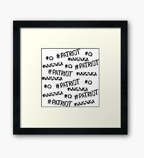 Hashtag - #Patriot #WWG1WGA #Q Framed Print