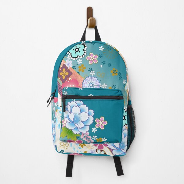 Item preview, Japanese Floral Pattern in Turquoise designed and sold by Sanagiatelier.
