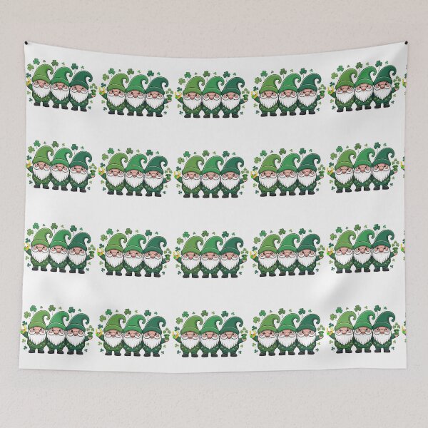 Item preview, Lucky Gnome Trio Shamrock St Patrick’s Day designed and sold by QuiteOrbit.