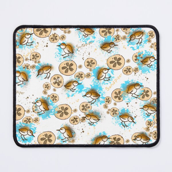 Item preview, Sandpipers & Sand Dollars - Beachy Coastal Pattern designed and sold by TheArtOfTreble.