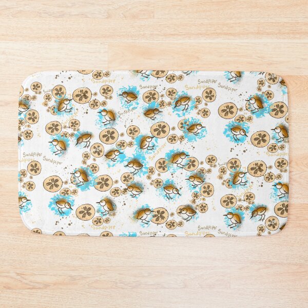 Item preview, Sandpipers & Sand Dollars - Beachy Coastal Pattern designed and sold by TheArtOfTreble.