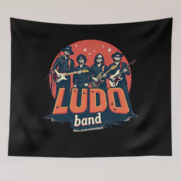 Item preview, Ludo Band Guitar  Rock Music Illustration Graphic designed and sold by Kstore7.