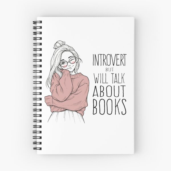 Item preview, Introverted but Will Talk About Books Sticker – Cute Cozy Book Lover Aesthetic designed and sold by kirarishop.