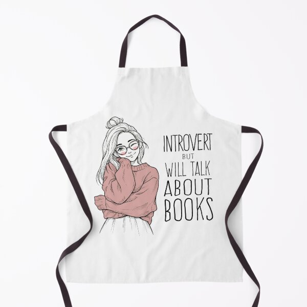 Item preview, Introverted but Will Talk About Books Sticker – Cute Cozy Book Lover Aesthetic designed and sold by kirarishop.