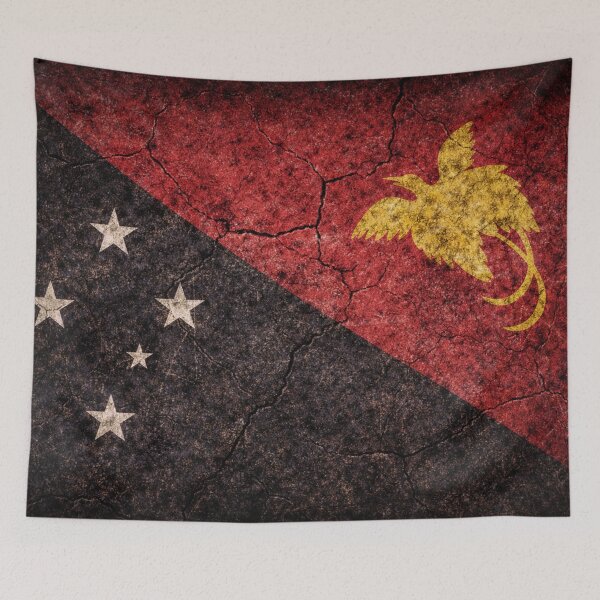 Item preview, Papua New Guinea Flag designed and sold by VintageImageInc.