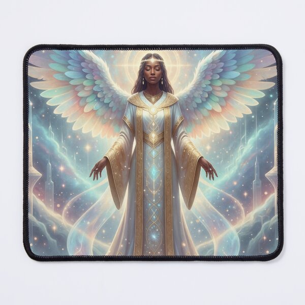Item preview, African Celestial Angel with Golden Wings designed and sold by Victoria Riabov.