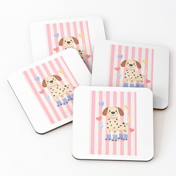 Item preview, Cute Dalmatian Puppy with Hearts designed and sold by The Printable Playroom.