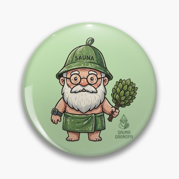 Item preview, 「Sauna Grandpa」Relaxing Sauna Master - Cute designed and sold by WABISABIMOMENTS.