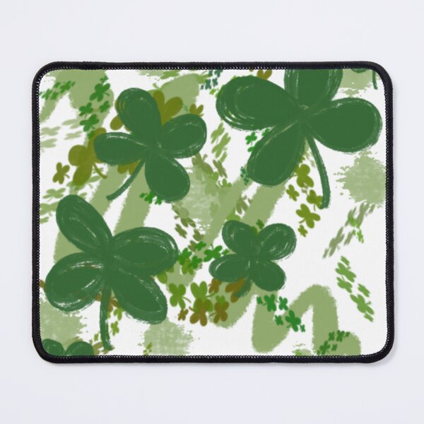 Item preview, Lucky Green Clover Pattern - Shamrock and Leaf Meadow designed and sold by TheArtOfTreble.
