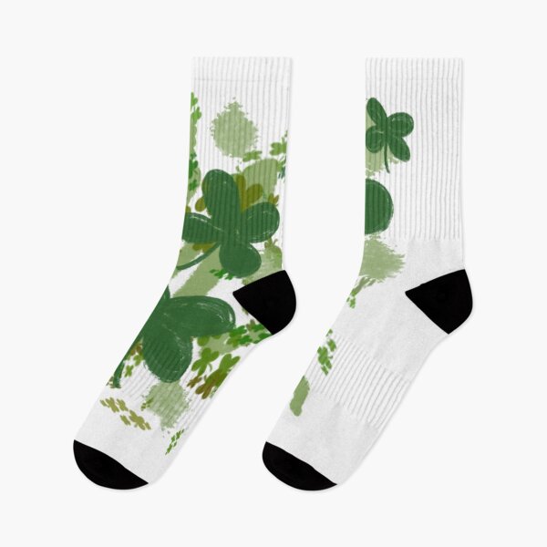 Item preview, Lucky Green Clover Pattern - Shamrock and Leaf Meadow designed and sold by TheArtOfTreble.
